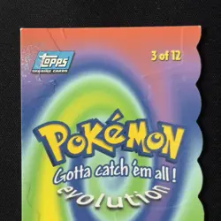 Venusaur #03 Topps 3 of 12 Die Cut Evolution (Blue Logo) Pokemon 1999 Vintage - Image 5