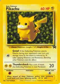 Pikachu (Ivy) - #1 WOTC Black Star Promo - Pokemon TCG - 1999 - Image 1