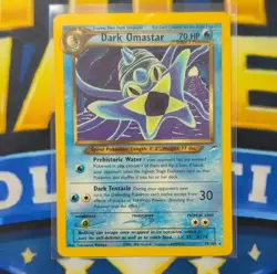 Pokemon Dark Omastar 19/105 Neo Destiny Rare Regular 70 HP Card - Image 1