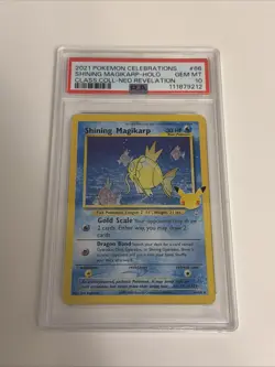 2021 POKEMON CELEBRATIONS CLASSIC COLL #66 SHINING MAGIKARP-HOLO PSA 10 - Image 1