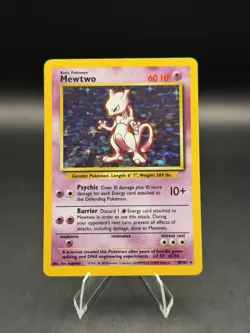 Mewtwo 10/102 Pokemon TCG 1999 Base Set Unlimited Holo Rare (HP) - Image 1