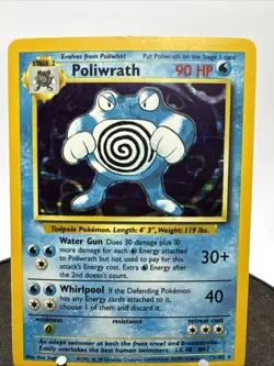 Pokemon TCG Poliwrath Base Set 13/102 Holo Unlimited Holo Rare - Image 3