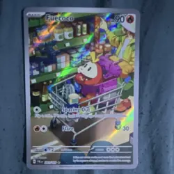 Pokemon Fuecoco Illustration Rare Full Art Holo Paldea Evolved 201/193 90 HP - Image 1