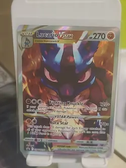 Pokemon TCG Lucario VSTAR #SWSH291 Black Star Promo, Crown Zenith, Near Mint - Image 1