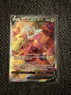 Pokemon Rotom V Sword & Shield Lost Origin 177/196 Holo Ultra Rare NM - Image 1