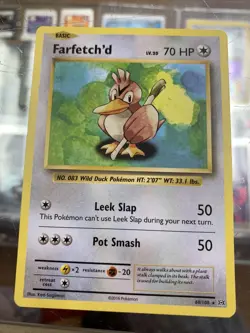 2016 Farfetch'd 68/108 XY Evolutions Non-Holo Rare Pokemon - Image 1