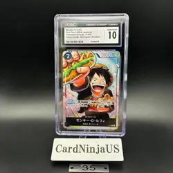 CGC GEM MINT 10 MONKEY D. LUFFY #P-075 SAIKYO JUMP PROMO 2024 ONE PIECE JPN 35 - Image 1