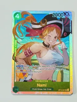 OP14-031 Nami SR One Piece OP14 The Azure Sea’s Seven English Near Mint #A1 - Image 3