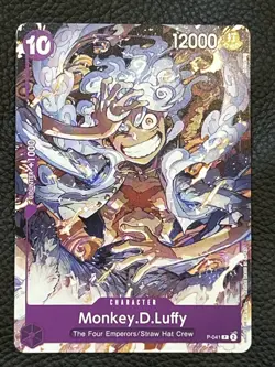 One Piece Monkey.D.Luffy 041 P-041 PR NM English - Image 1