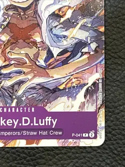 One Piece Monkey.D.Luffy 041 P-041 PR NM English - Image 3