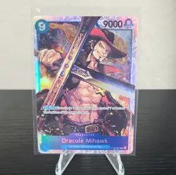 Bandai One Piece Dracule Mihawk OP01-070 Character Holo 7 Cost 9000 Power - Image 1