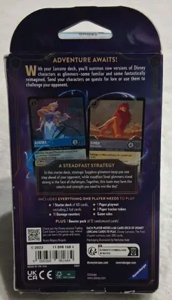 Disney Lorcana Trading Card Game The First Chapter Starter Deck Sapphire & Steel 4050368981691 - Image 2