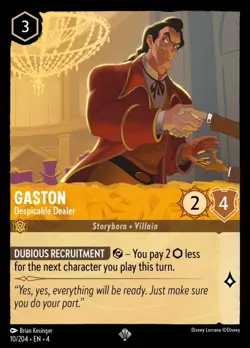Gaston - Despicable Dealer (010) Ursula's Return Disney Lorcana - Image 1