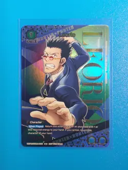 Union Arena Leorio Rare Battle Participation Promo (Gold) HunterxHunter English - Image 1