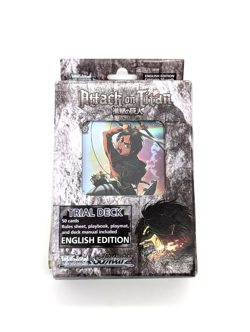 NEW - UNOPENED - Bent Packaging - Weiss Schwarz: Trial Deck: Attack on Titan - Image 1