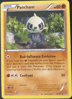 Pancham 59/111 XY - Furious Fists Regular - Pokemon Card - Image 1