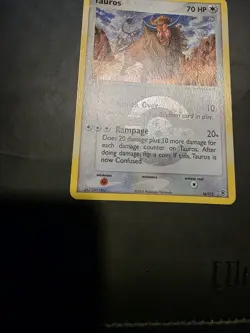 Pokemon TCG Tauros Card 16/112 EX FireRed LeafGreen Reverse Holo - Image 3
