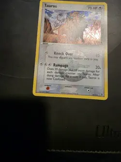 Pokemon TCG Tauros Card 16/112 EX FireRed LeafGreen Reverse Holo - Image 4