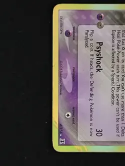 Pokemon Espeon Delta Species Reverse Holo 4/113 Holo Rare 70 HP Psyshock Card - Image 3