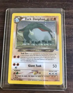 Dark Donphan 3/105 Holo Rare Neo Destiny Pokemon Card - Image 1