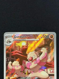 Gurdurr 126/086 Black Bolt Illustration Rare Pokemon TCG Card Near Mint NM - Image 2