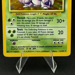 Pokemon TCG Nidoking Base Set Holo Unlimited Rare Card 11/102 - Image 3