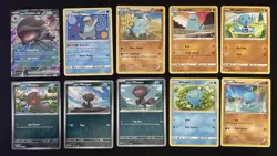 Pokemon TCG Wooper, Quagsire, & Clodsire Lot: 10 Card Collection Set - Image 1