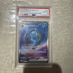 2023 POKEMON MEW EN-151 SPECIAL ILLUSTRATION RARE #200 BLASTOISE EX PSA 10 - Image 1