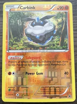Carbink 50/124 Pokemon TCG XY Fates Collide Reverse Holo LIght Play LP - Image 1