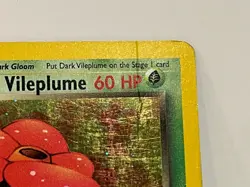 2000 Pokemon TCG Team Rocket DARK VILEPLUME HOLO Rare 13/82 1st Ed. HP/Damaged - Image 3