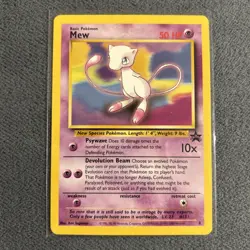 Mew Black Star Promo 8 Pokemon Card Wizards Of The Coast WOTC - Image 1