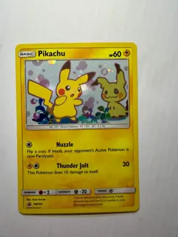Pokemon 2019 Pikachu SM162 Sun & Moon Black Star Promo Holo Card TCG LP - Image 1