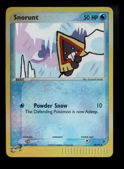 Snorunt 44/97 EX Dragon 2003 Reverse Holo e-Series Pokemon Card TCG - Image 1