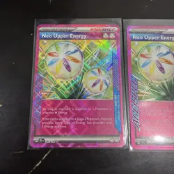 3 Pokemon Neo Upper Energy Special Energy Holo 162/162 Pokemon TCG Card - Image 2