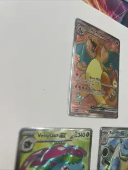 Pokemon 151 Full Art Ultra Rare Charizard Ex Blastoise Ex Venusaur Ex ALL MINT - Image 2