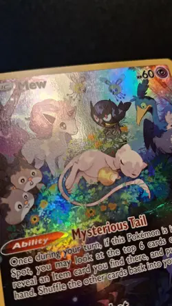 Mew #GG10 Pokemon TCG Crown Zenith Galarian Gallery Full Art Holo NM - Image 3