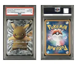 Pokemon Pikachu 2013 BW-P Promo Full Art Holo #229 PSA 10 Japanese - Image 2