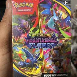 Pokemon TCG Mega Evolutions Phantasmal Flames Booster Bundle New Sealed - Image 1