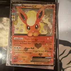Pokemon Flareon EX Full Art Holo Ultra Rare RC6/RC32 Generations Card - Image 1
