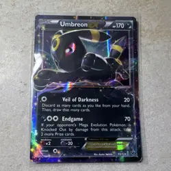 Pokemon Umbreon EX Ultra Rare Holo Darkness Card Fates Collide 55/124 170 HP - Image 1