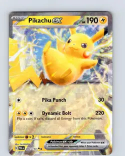 Pokemon TCG Pikachu EX S&V Paldea Evolved 063/193 Ultra Holo Double Rare NM - Image 1