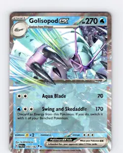 Pokemon TCG Golisopod EX S&V Paradox Rift 050/182 Ultra Holo Double Rare NM - Image 1