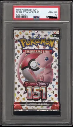 2023 Pokemon Int'l Scarlet & Violet 151 Foil Pack PSA Gem Mint 10 - Image 1