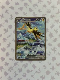 Pokemon TCG Zapdos ex 202/165 Sv: Scarlet & Violet 151 - SAR - NM - Image 1