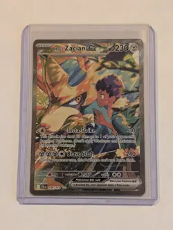 Pokemon Hop’s Zacian ex SIR 186/159 Journey Together Special Illustration Rare - Image 1