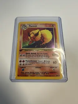Pokemon FLAREON Jungle 1st Edition 3/64 Holo Unlimited Holo Rare Near Mint NM - Image 3