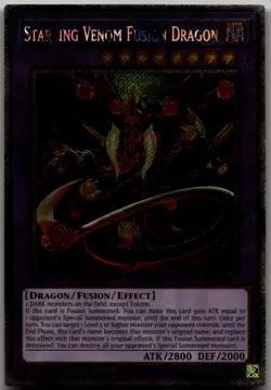 Starving Venom Fusion Dragon (Platinum Secret Rare) Platinum Secret Rare Quarter - Image 1