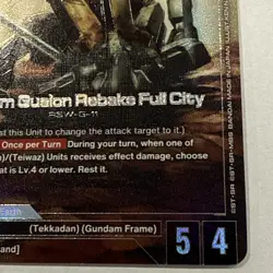 Gundam Gusion Rebake Full City GD03-053 R+ Steel Requiem English Gundam TCG - Image 4