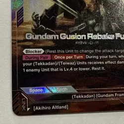 Gundam Gusion Rebake Full City GD03-053 R+ Steel Requiem English Gundam TCG - Image 5