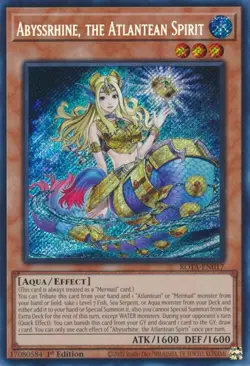 Abyssrhine, the Atlantean Spirit-Secret Rare - 1st Edition - ROTA-EN017 - Rag... - Image 1